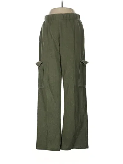 Pre-owned Pink Republic Cargo Pants In Green