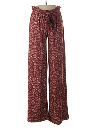 Pre-owned Pink Republic Casual Pants In Burgundy