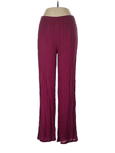 Pre-owned Pink Republic Casual Pants In Burgundy