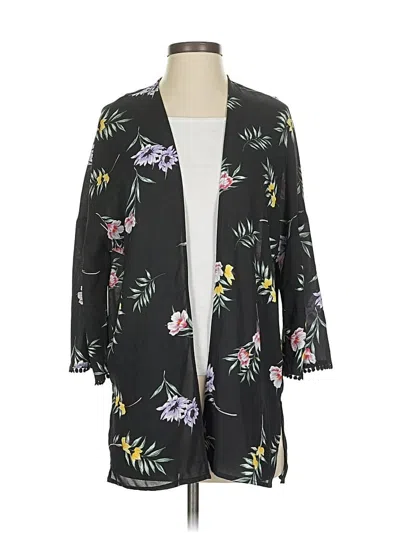 Pre-owned Pink Republic Kimono In Black