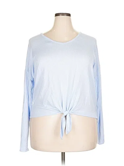 Pre-owned Pink Republic Long Sleeve T-shirt In Blue