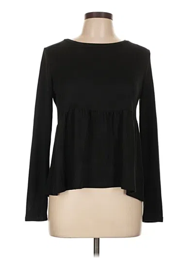 Pre-owned Pink Republic Long Sleeve T-shirt In Black