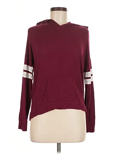 Pre-owned Pink Republic Long Sleeve T-shirt In Burgundy