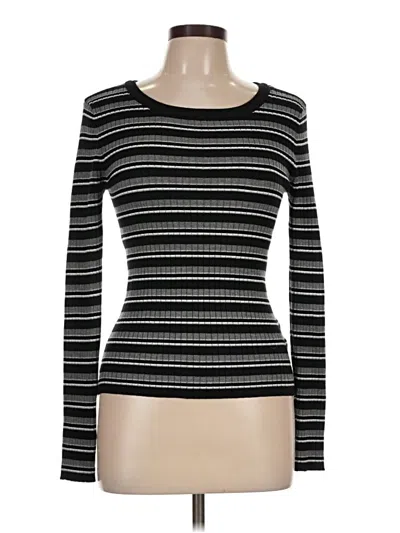 Pre-owned Pink Republic Pullover Sweater In Black