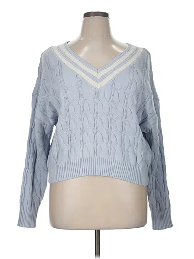 Pre-owned Pink Republic Pullover Sweater In Blue