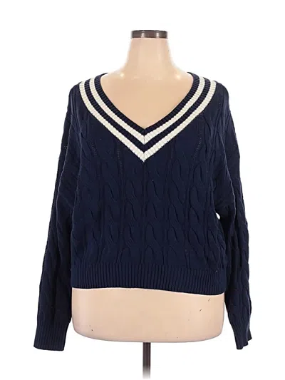 Pre-owned Pink Republic Pullover Sweater In Blue