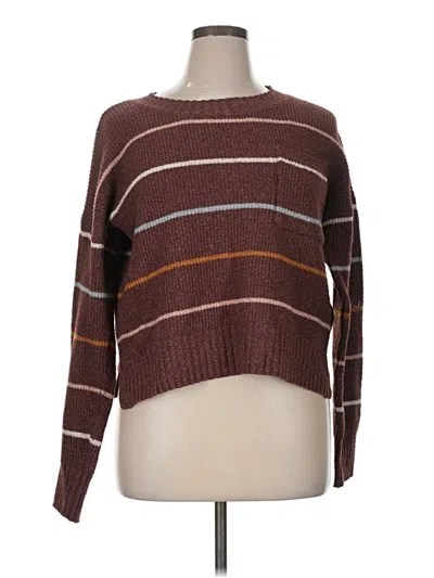 Pre-owned Pink Republic Pullover Sweater In Brown