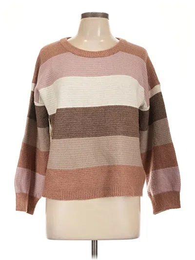 Pre-owned Pink Republic Pullover Sweater In Brown