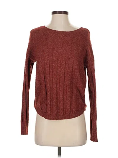 Pre-owned Pink Republic Pullover Sweater In Burgundy