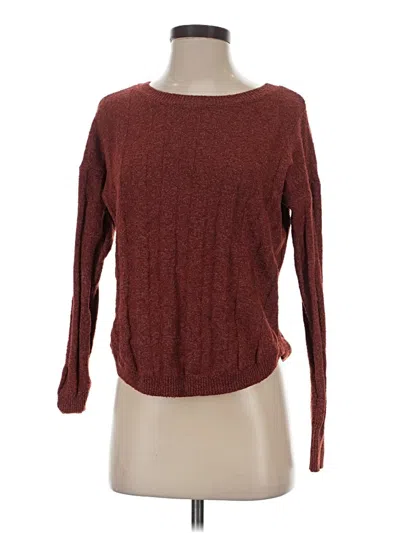 Pre-owned Pink Republic Pullover Sweater In Burgundy