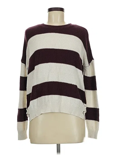 Pre-owned Pink Republic Pullover Sweater In Burgundy