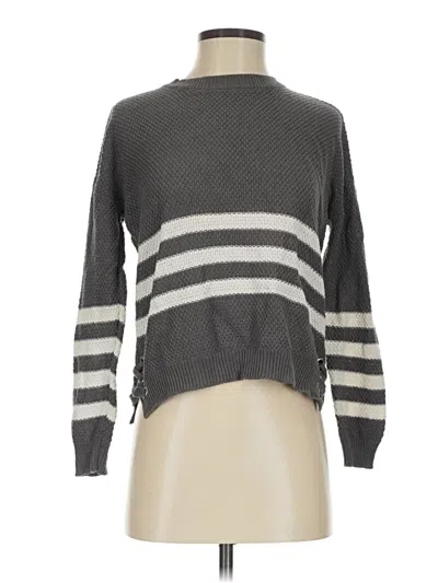 Pre-owned Pink Republic Pullover Sweater In Gray