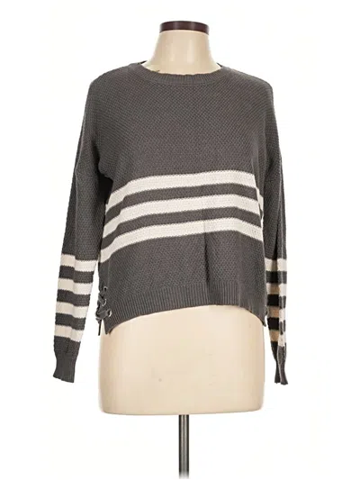 Pre-owned Pink Republic Pullover Sweater In Gray
