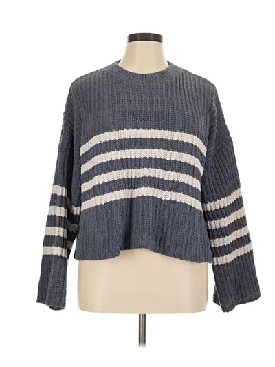 Pre-owned Pink Republic Pullover Sweater In Gray
