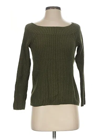 Pre-owned Pink Republic Pullover Sweater In Green