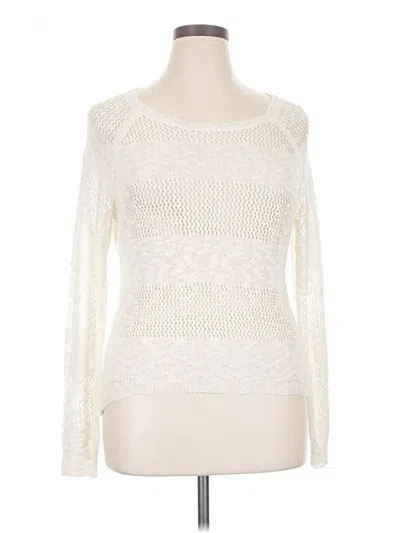 Pre-owned Pink Republic Pullover Sweater In Ivory
