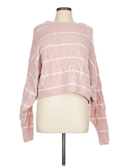 Pre-owned Pink Republic Pullover Sweater In Pink