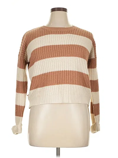 Pre-owned Pink Republic Pullover Sweater In Tan