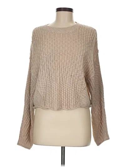 Pre-owned Pink Republic Pullover Sweater In Tan