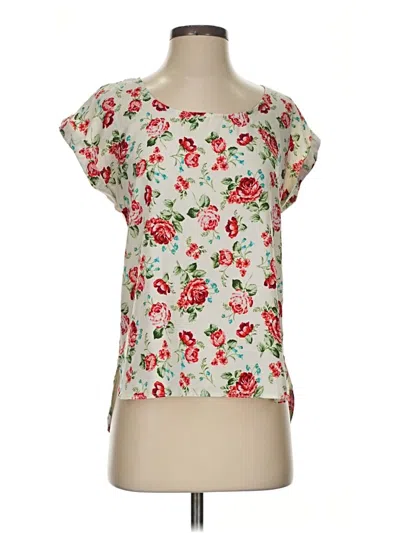Pre-owned Pink Republic Short Sleeve Blouse In Pink