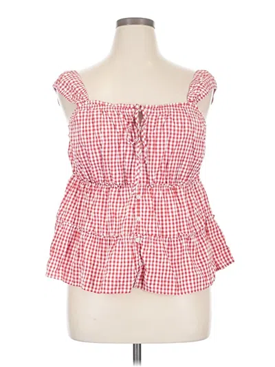 Pre-owned Pink Republic Sleeveless Blouse In Red