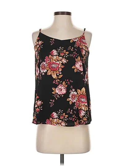 Pre-owned Pink Republic Sleeveless Top Black Halter Neckline Tops