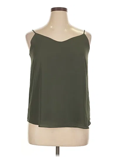Pre-owned Pink Republic Sleeveless Top Green Halter Neckline Tops