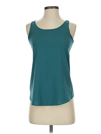 Pre-owned Pink Republic Sleeveless Top Teal Scoop Neck Tops In Blue