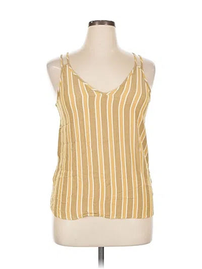 Pre-owned Pink Republic Sleeveless Top Yellow Halter Neckline Tops