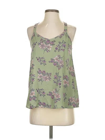 Pre-owned Pink Republic Tank Top Green Halter Neckline Tops