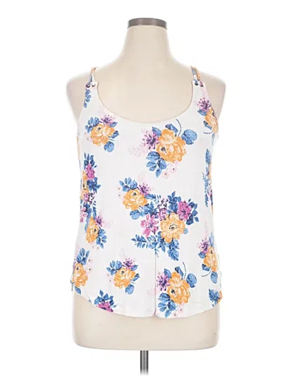 Pre-owned Pink Republic Tank Top White Halter Neckline Tops