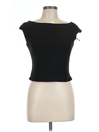 Pre-owned Pink Republic Tube Top Black Strapless Neckline Tops