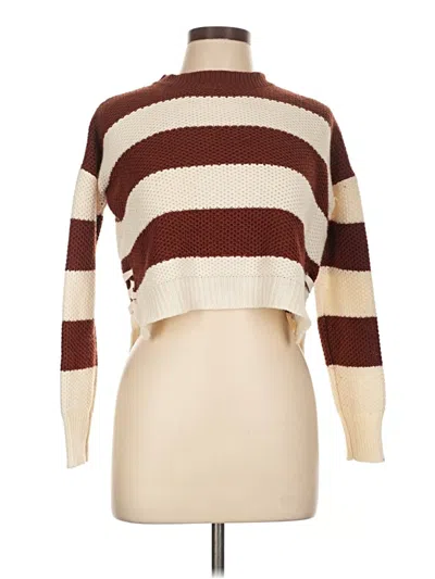 Pre-owned Pink Republic Turtleneck Sweater In Brown