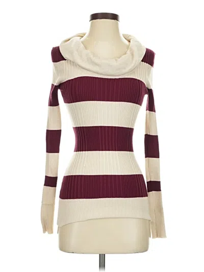 Pre-owned Pink Republic Turtleneck Sweater In Burgundy