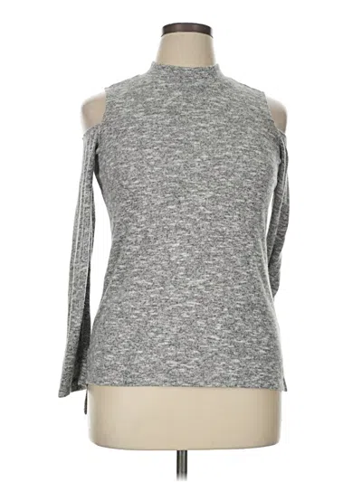 Pre-owned Pink Republic Turtleneck Sweater In Gray