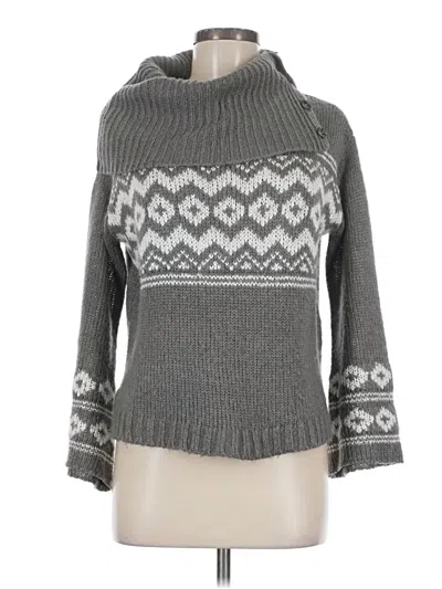 Pre-owned Pink Republic Turtleneck Sweater In Gray