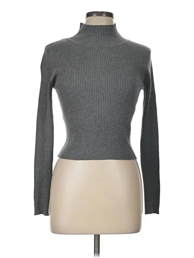 Pre-owned Pink Republic Turtleneck Sweater In Gray