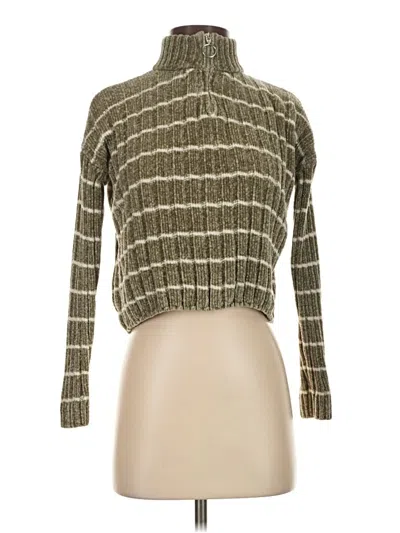 Pre-owned Pink Republic Turtleneck Sweater In Green