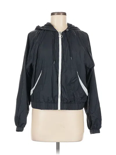 Pre-owned Pink Republic Windbreaker Jacket In Black