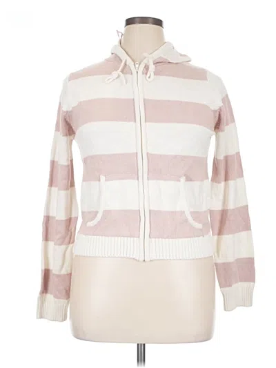 Pre-owned Pink Republic Zip Up Hoodie In Pink