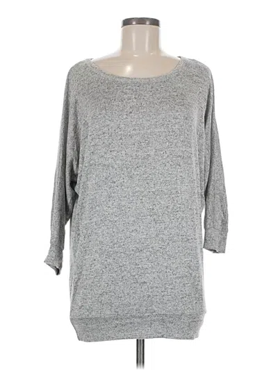 Pre-owned Pink Rose 3/4 Sleeve T-shirt In Gray