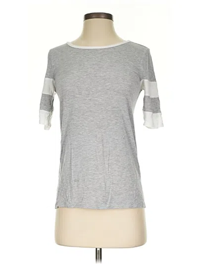 Pre-owned Pink Rose 3/4 Sleeve T-shirt In Silver