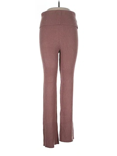 Pre-owned Pink Rose Active Pants In Burgundy