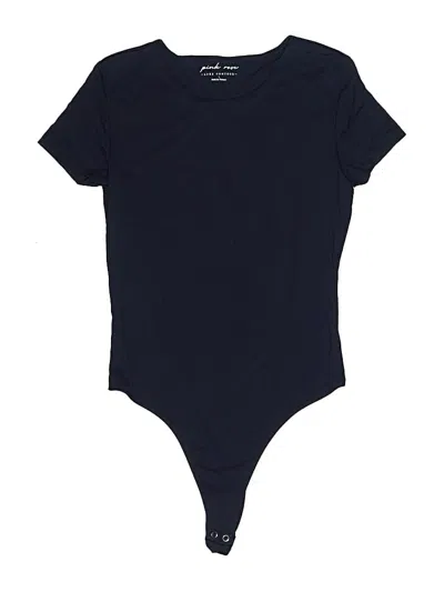 Pre-owned Pink Rose Bodysuit In Blue