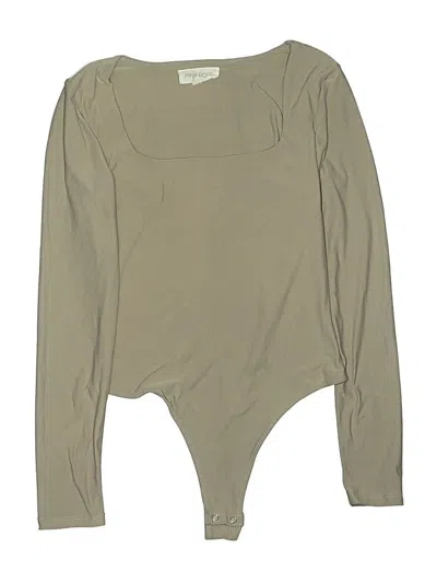Pre-owned Pink Rose Bodysuit In Brown