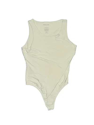 Pre-owned Pink Rose Bodysuit In Green