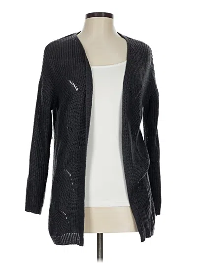 Pre-owned Pink Rose Cardigan Sweater In Black