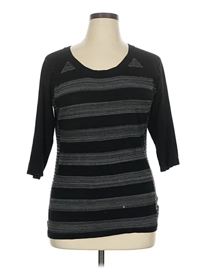 Pre-owned Pink Rose Cardigan Sweater In Black