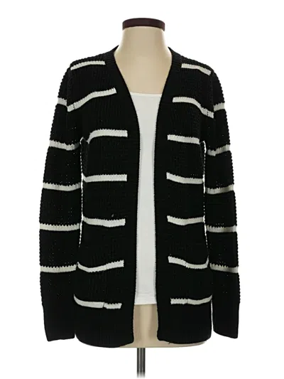 Pre-owned Pink Rose Cardigan Sweater In Black