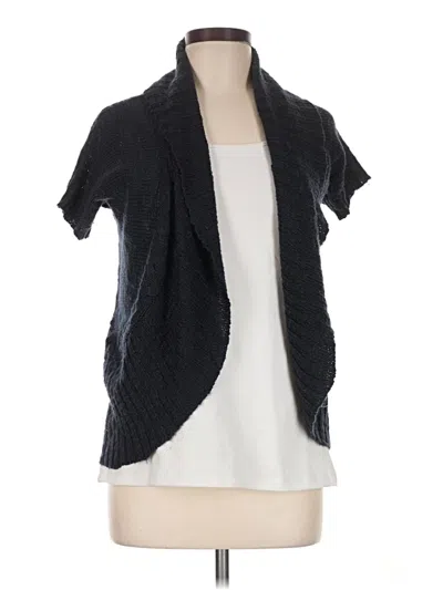 Pre-owned Pink Rose Cardigan Sweater In Black